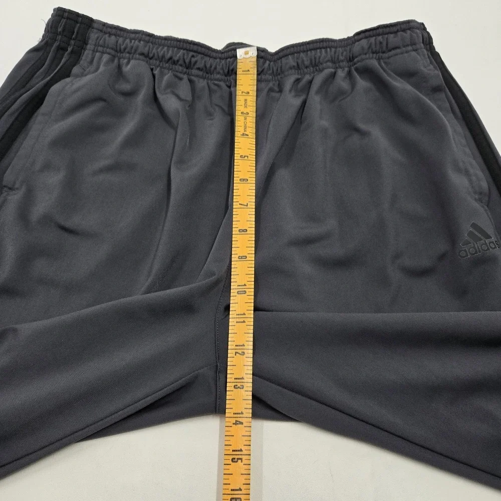 Adidas Primegreen Dark Gray 3-Stripe Track Pants Men's Size 2XL Polyester